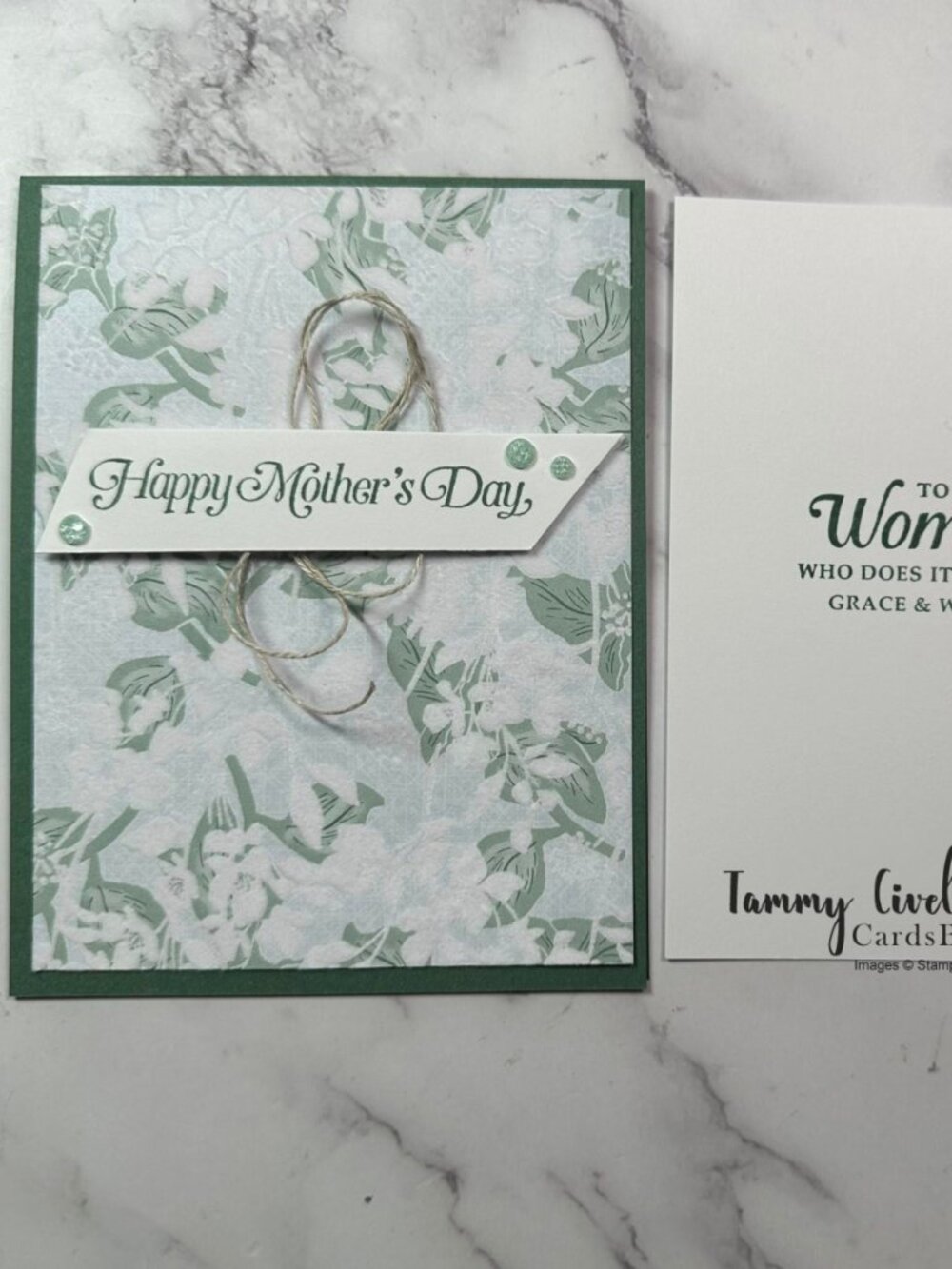 Mother's Day Card - Hand Crafted By Me